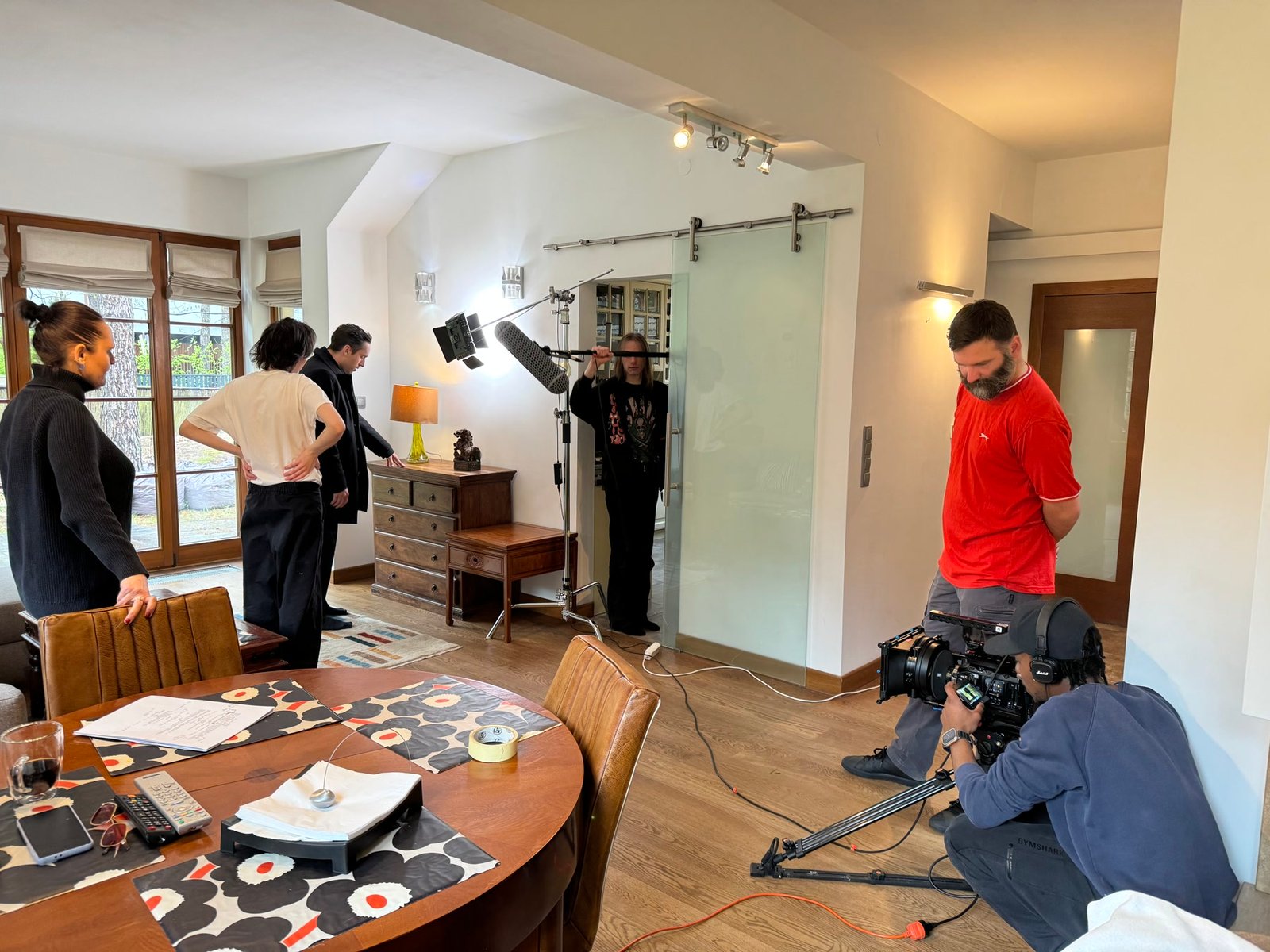 Behind the scenes