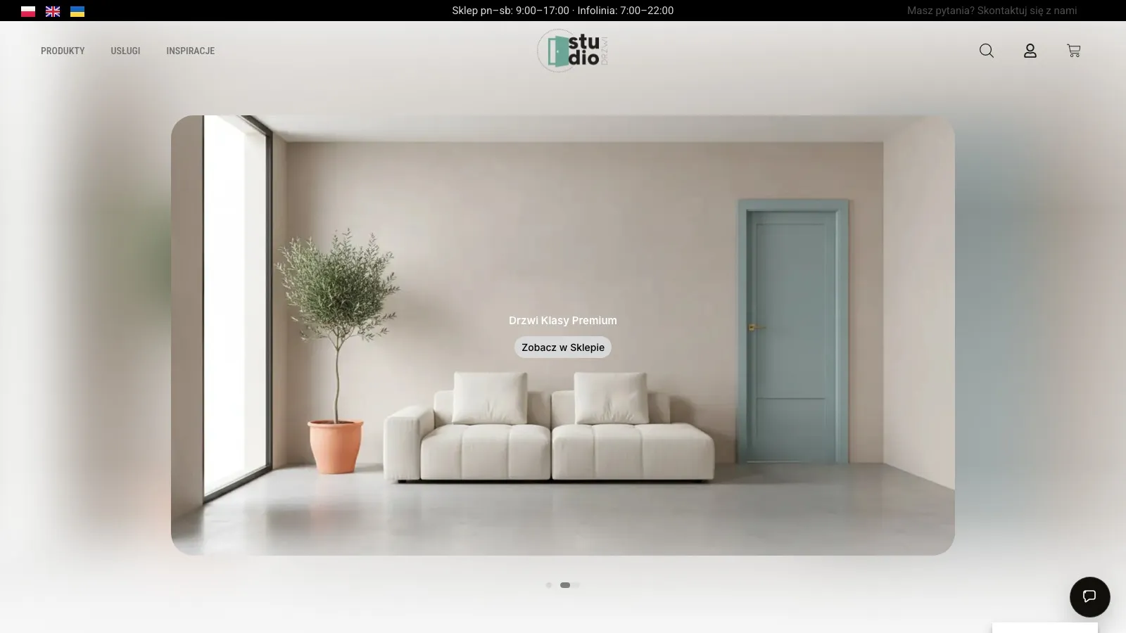 Studio Drzwi homepage hero
